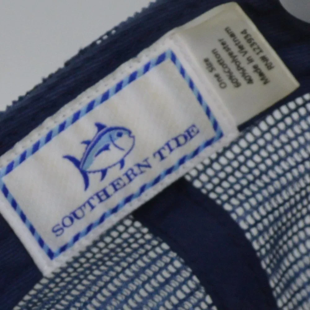 Southern Tide Skipjack Mesh Trucker Adjustable One Size Hat Cap - Picture 3 of 4